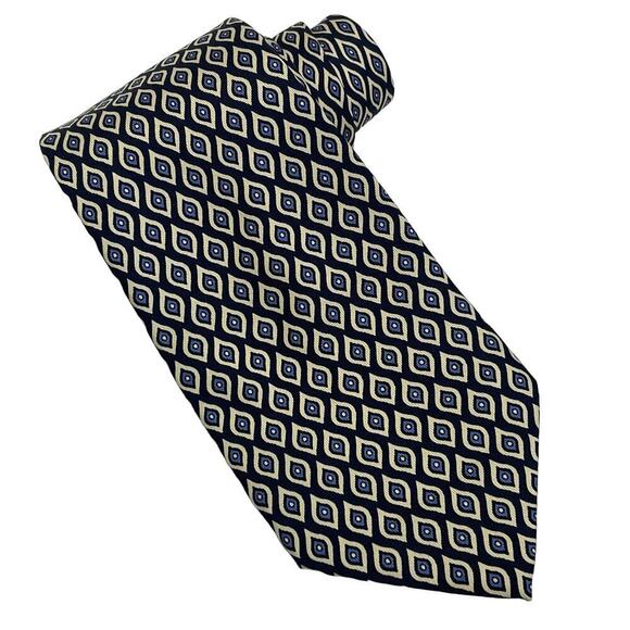 Burberry London Other - Vintage Burberry London Designer Luxury Pure Silk Necktie Blue White